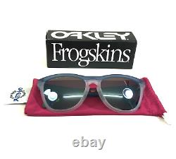 Oakley Sunglasses Frogskins Range OO9284-0955 Matte Clear Blue Prizm Deep Water