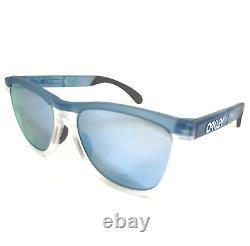 Oakley Sunglasses Frogskins Range OO9284-0955 Matte Clear Blue Prizm Deep Water