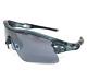 Oakley Sunglasses Radar Range 09-665 Crystal Black Wrap Frames Prizm Dark Gray