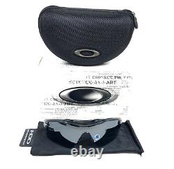 Oakley Sunglasses RADAR RANGE 09-665 Crystal Black Wrap Frames Prizm Dark Gray