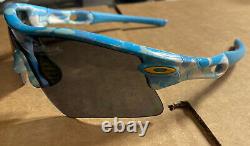 Oakley Sunglasses Radar Range Blue Night Camo Grey Polarized