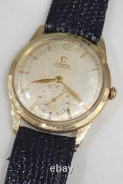 Omega Automatic Bumper Cal. 344 Ref. F 6262 Mens sub second 10k GF Vintage Watch