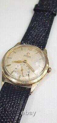 Omega Automatic Bumper Cal. 344 Ref. F 6262 Mens sub second 10k GF Vintage Watch