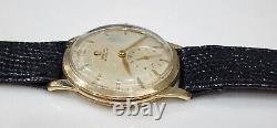 Omega Automatic Bumper Cal. 344 Ref. F 6262 Mens sub second 10k GF Vintage Watch