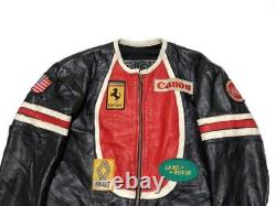 One star leather rider's jacket M emblem attached Ferrari Range Rover
