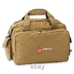 Orca Tactical Gun Range Bag Pistol Handgun Shooting Range Duffel Case