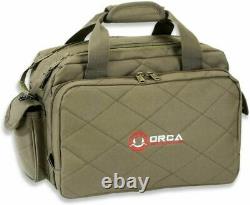 Orca Tactical Gun Range Bag for Handguns, Pistols and Ammo Duffle OD Green