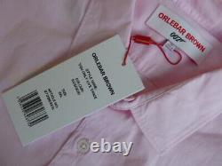Orlebar Brown 007 shirt XXL James Bond range rose pink cotton MENS new