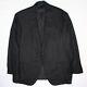 Oxxford Clothes Mens Sport Coat 46r Solid Black Wool Silk Jacket Blazer Range 6