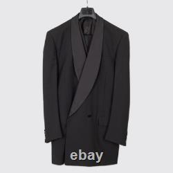 Oxxford Handmade Tuxedo Black Shawl Lapel 3-Piece Persian Air