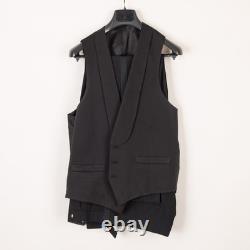 Oxxford Handmade Tuxedo Black Shawl Lapel 3-Piece Persian Air