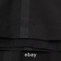 Oxxford Handmade Tuxedo Black Shawl Lapel 3-Piece Persian Air