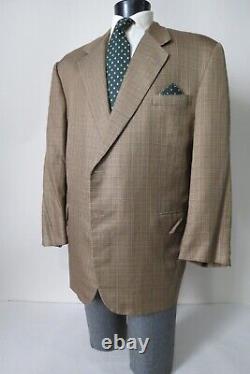 Oxxford clothes Model-Range 12 100% pure silk full canvas Sport coat 54 L