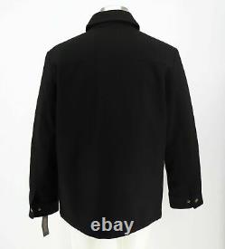 PENDLETON Front Range Felted Zip Wool Jacket, Black, Size Large $395