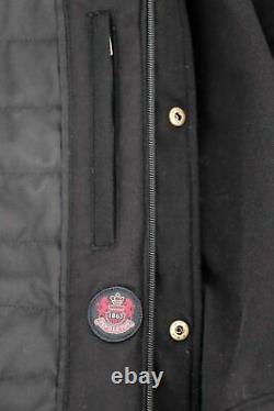 PENDLETON Front Range Felted Zip Wool Jacket, Black, Size Large $395