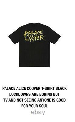 Palace Skateboards Alice Cooper T-shirt Black XL Spring 2021 Range