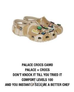 Palace Skateboards Crocs Camo Size 10 Summer 2021 Range