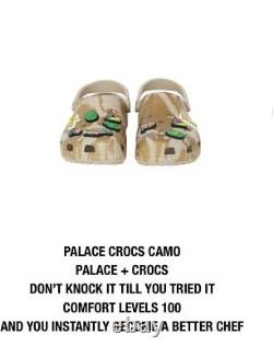 Palace Skateboards Crocs Camo Size 10 Summer 2021 Range