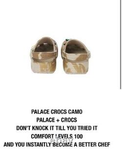 Palace Skateboards Crocs Camo Size 10 Summer 2021 Range