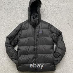 Patagonia Down Coat Mens S Black Puffer Frozen Range 700 Fill Hooded Zip In