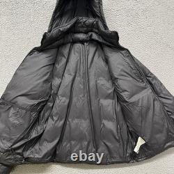Patagonia Down Coat Mens S Black Puffer Frozen Range 700 Fill Hooded Zip In