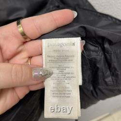 Patagonia Down Coat Mens S Black Puffer Frozen Range 700 Fill Hooded Zip In