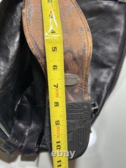 Paul Smith MEN ONLY Range Women's 37.5 MADE in ITALY Black Leather Riding Boots