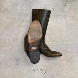 Paul Smith MEN ONLY Range Women's 39/8 MADE in ITALY Green Leather Riding Boots