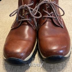 Perry Ellis America Leather Boots Men Size 12 Tan Vintage Range