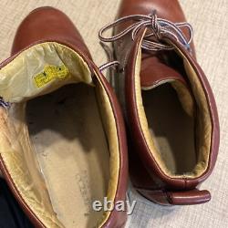 Perry Ellis America Leather Boots Men Size 12 Tan Vintage Range
