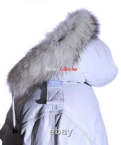 Pilot Mens Hooded Bomber Jacket White Real Lambskin HOODIE Pilot Leather Jacket