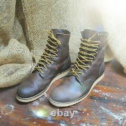 RED WING Boots Leather Mens Rider Dress Work Restored Heritage Range Iron USA