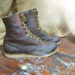 RED WING Boots Leather Mens Rider Dress Work Restored Heritage Range Iron USA