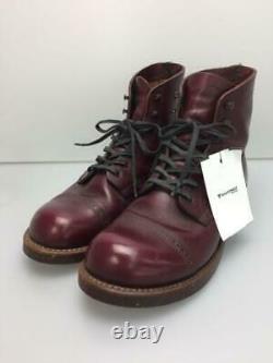 RED WING IRON RANGE MUNSON 8012 military boots Bordeaux 8.5D used japan shipping
