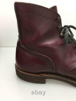 RED WING IRON RANGE MUNSON 8012 military boots Bordeaux 8.5D used japan shipping
