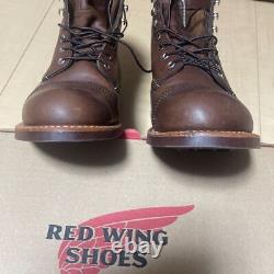 RED WING Red Wing Iron Range Iron Ranger Boots Brown 8111 US8.5 with Box