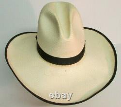 RESISTOL GUS OPEN RANGE Texas Cowboy Hat Size 7 1/4 STRAW SASS MOVIE PROP HOUSE