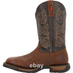 ROCKY WORK Men's 11 Long Range Waterproof Western Work Boot Coffee RKW0359 Co