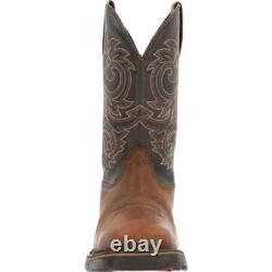 ROCKY WORK Men's 11 Long Range Waterproof Western Work Boot Coffee RKW0359 Co