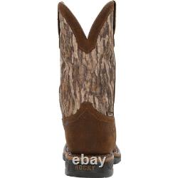 ROCKY WORK Men's 11 Long Range Waterproof Western Work Boot Coffee RKW0359 Co