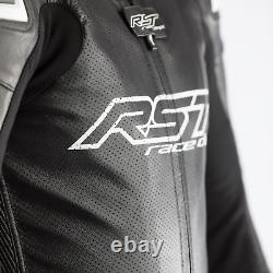 RST Race Department V4 1PC Kangaroo Leather Race Suit -CE APPROVED- Black/Black