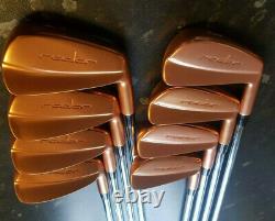 Radar Golf Forged Raw Finish Copper Tour Blade Irons 3-pw Limited Range Rare