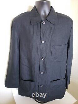 Ralph Lauren Purple Label Mens Dress Light Jacket Shirt 100% Linen Italy Medium