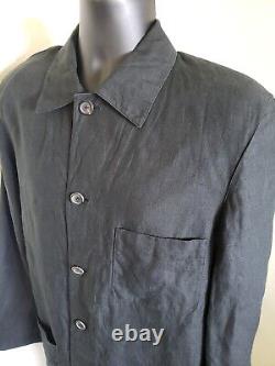 Ralph Lauren Purple Label Mens Dress Light Jacket Shirt 100% Linen Italy Medium