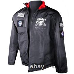 Range Jacket for Anime Weebs Tactical Breathable Black with Red Inside