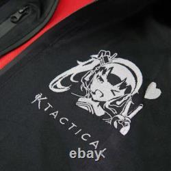 Range Jacket for Anime Weebs Tactical Breathable Black with Red Inside