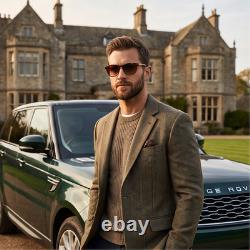 Range Rover RRS303 TRT Designer Sunglasses Mens Tortoise Round Polarized 51mm