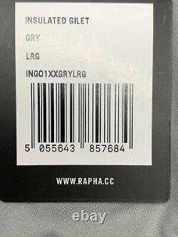 Rapha City Range Insulated Gilet Grey Large Brand New With Tag