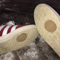 Rare 2005 Adidas GAZELLE Red Suede Cities Range Ribbon 80s Trainers 7.5 807833