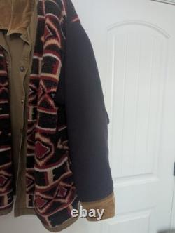 Rare 90s Patagonia Canvas Nuevo Range Aztec Barn Chore Coat Jacket Mens L to XL Rare 90s Patagonia Canvas Nuevo Range Aztec Barn Chore Coat Jacket Mens L to XL